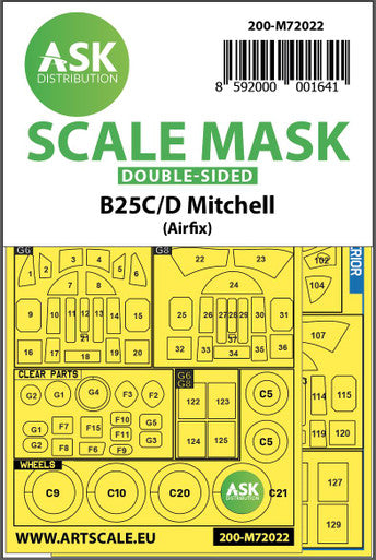 1/72 Art Scale B-25C/D Mitchell double-sided for Airfix