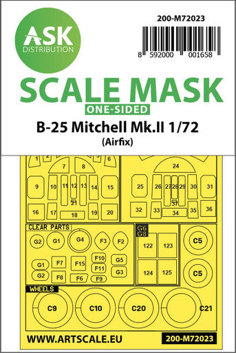 1/72 Art Scale B-25 Mitchell Mk.II one-sided for Airfix