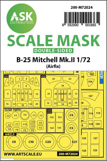 1/72 Art Scale B-25 Mitchell Mk.II double-sided for Airfix