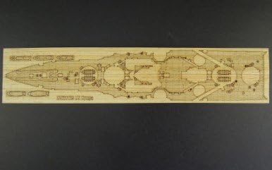 Japanese Aircraft Battleship Hyuga Wood Deck