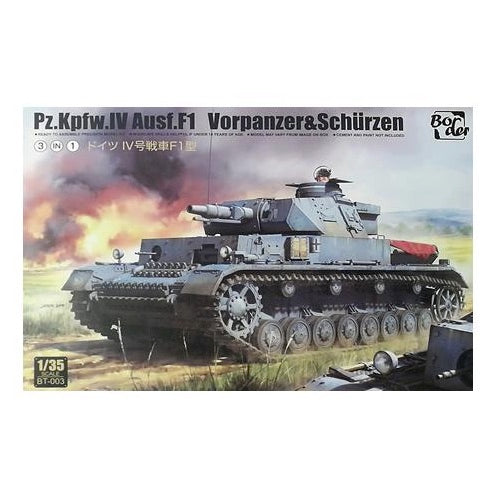 Border Model Scale Pz.Kpfw.IV Ausf.F1 3-in-1