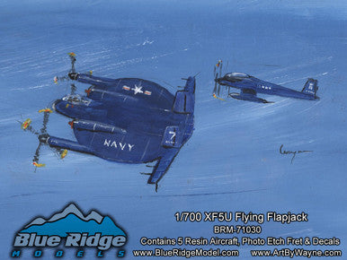 1/700 Blue Ridge Models XF5U Flying Flapjack (5 pack)