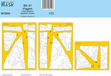 1/72 CMK SK-37 Viggen (Two Seater) Splinter Camo MASK