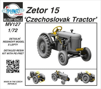 1/72 Planet Models Zetor 15 Czechoslovak Tractor