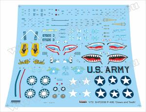 P-40E Warhawk  'Claws and Teeth'   1/72