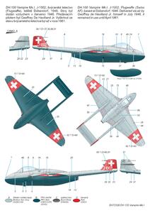 DH.100 Vampire Mk.I 'The First Jet Guardians of Neutrality' 1/72