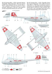 DH.100 Vampire Mk.I 'The First Jet Guardians of Neutrality' 1/72