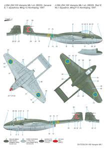 DH.100 Vampire Mk.I 'The First Jet Guardians of Neutrality' 1/72