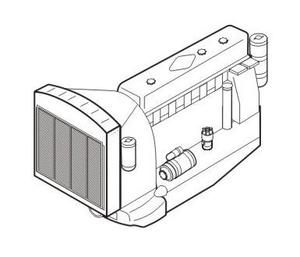 DUKW engine set for Italeri 1/72