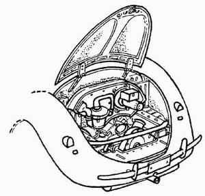 VW Beetle - engine set for CMK (VW boxer engi 1/35