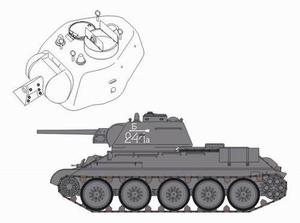 T-34/76 model 1943 Chtz - conversion set for 1/35