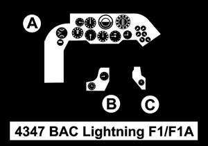 BAC Lightning F1/F1A – 1/48 Cockpit Set for Airfix/Eduard kit