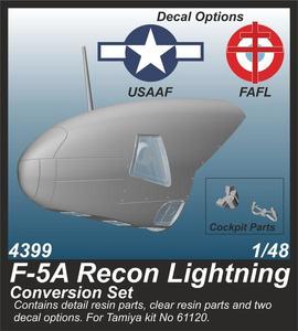 F-5A Recon Lightning Conversion Set  1/48