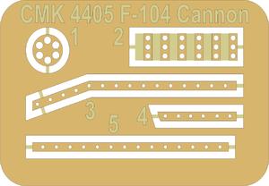 F 104 Starfighter  Port Side Cannon Installation 1/48