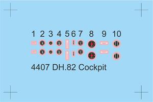 DH.82 Tiger Moth Cockpit Correction Set 1/48