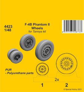 F-4B Phantom Wheels (for Tamiya kit) 1/48