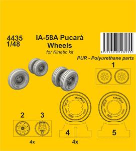 IA-58A Pucará Wheels (Kinetic kit) 1/48