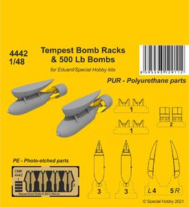 Tempest Bomb Racks & 500 Lb Bombs 1/48