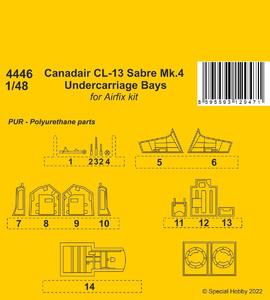 Canadair CL-13 Sabre Mk.4 Undercarriage Bays 1/48 / for Airfix kit