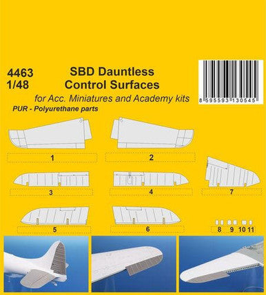 1/48 CMK SBD Dauntless Control Surfaces / for Acc. Miniatures and Academy kits