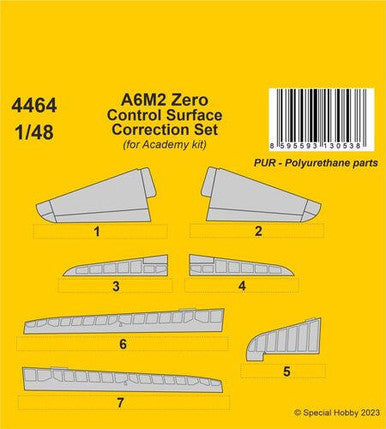 1/48 CMK A6M2 Zero Control Surface Correction Set / for Academy kit