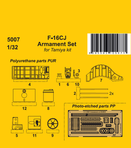 F-16CJ - armament set for HAS 1/32