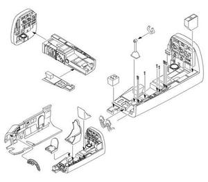 Junkers Ju 88A Interior set for REV 1/32