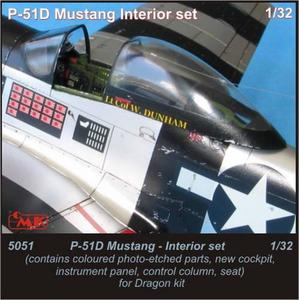 P-51 Mustang-interior set for Drag. 1/32