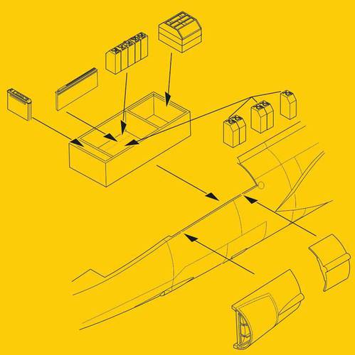 F-104G/S Electronics and Ammo Boxes Set 1/32