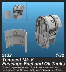 Tempest Mk.V Fuselage Fuel and Oil Tanks 1/32