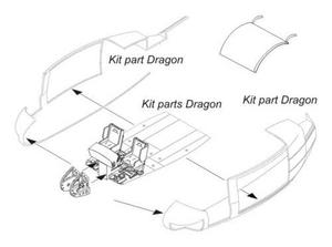 UH-1D - Nose Luggage Compartment for Drag. 1/35