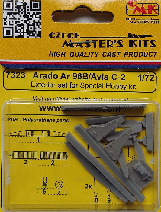 CMK-129-7323 - 1/72 CMK Arado Ar 96B/Avia C-2 Â– Exterior set Resin