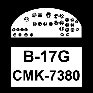 Boeing B-17G – Cockpit Set for 1/72 Airfix kit