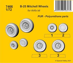 B-25 Mitchell Wheels 1/72