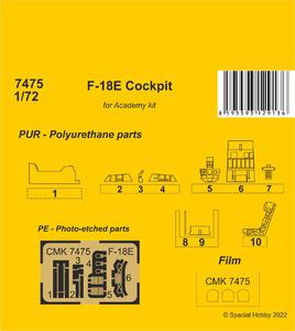 F-18E Hornet Cockpit  1/72