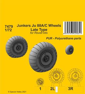 Junkers Ju 88A/C Wheels Late Type 1/72