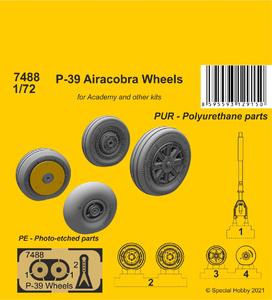 P-39 Airacobra Wheels and Front Leg 1/72