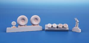 Mosquito Undercarriage Wheels / for 1/72 Tamiya and Hasegawa kits