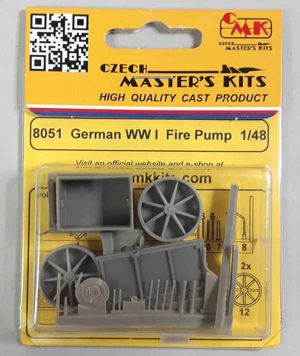 CMK-129-8051 - 1/48 CMK German WW I Fire Pump Â– All resin kit Resin