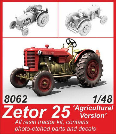 1/48 CMK Zetor 25 Tractor Agricultural Version