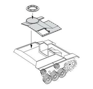 StuG III Ausf.G Correction Roof early version 1/35