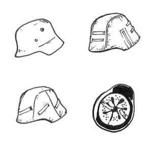 German WWII Helmets 6 pcs 1/35