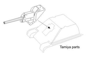 SU-122 Metal barrel 122mm M-30 gun TAM 1/35