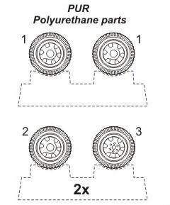 Opel Blitz wheels for Roden 1/72