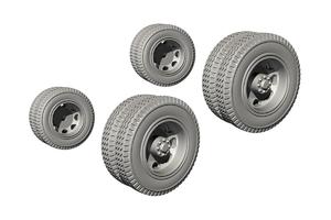 Biber Trailer Wheels for Special Armour kit 1/72