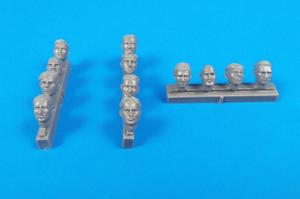 Universal Pilot Heads – with no head gear (12 pcs) 1/32