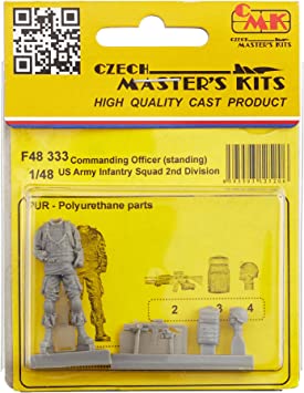 CMK-129-F48333 - 1/48 CMK Commanding Officer (standing). US Army Infantry Squad 2nd Division Resin Figure Model Kit