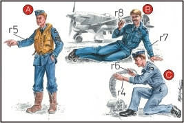 1/72 CMK RAF Mechanics (2 fig.) And Pilot WW II