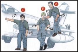 Warsaw Pact Mechanics (3 fig.) 1/72