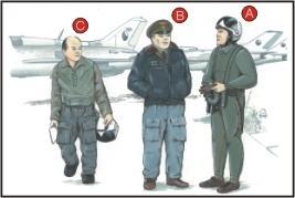 Warsaw Pact Pilots (3 fig.) 1/72